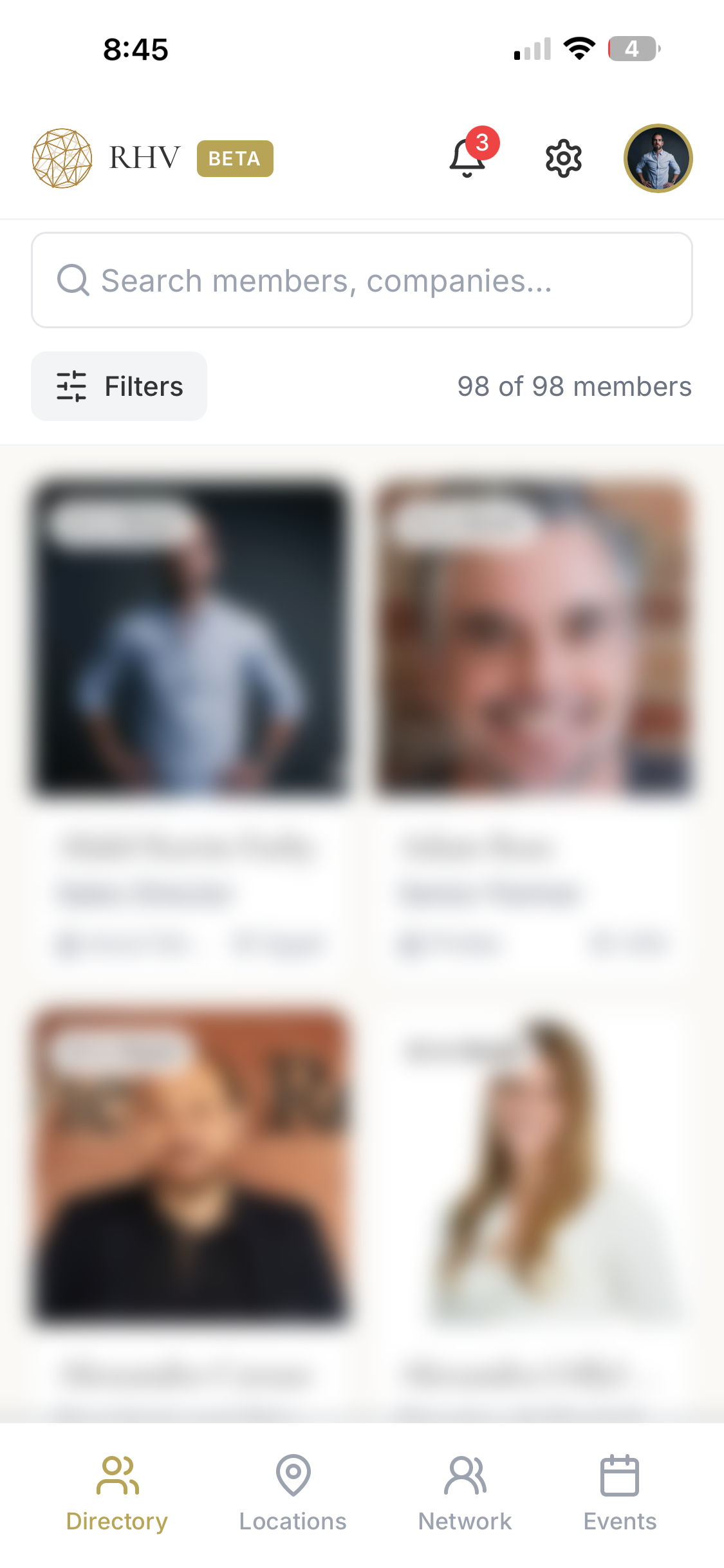 RHV App - Member Directory